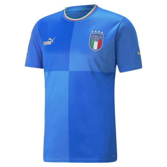 Blue Puma Italy soccer jersey - Picture 1 of 1